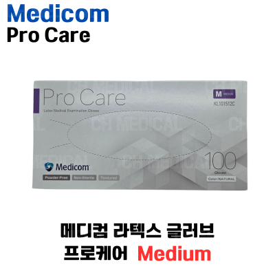 MEDICOM) Latex Glove (Procare) #Medium (100ea)
