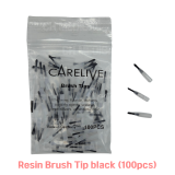 CARELIVE) Resin Brush Tips #Black (100ea)