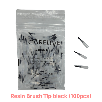 CARELIVE) Resin Brush Tips #Black (100ea)