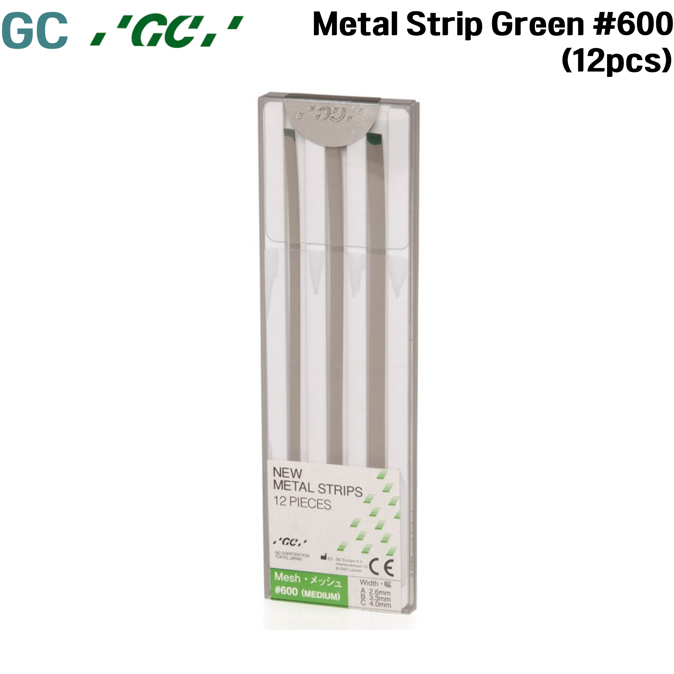 GC) Metal Strip Green #600 (12pcs)
