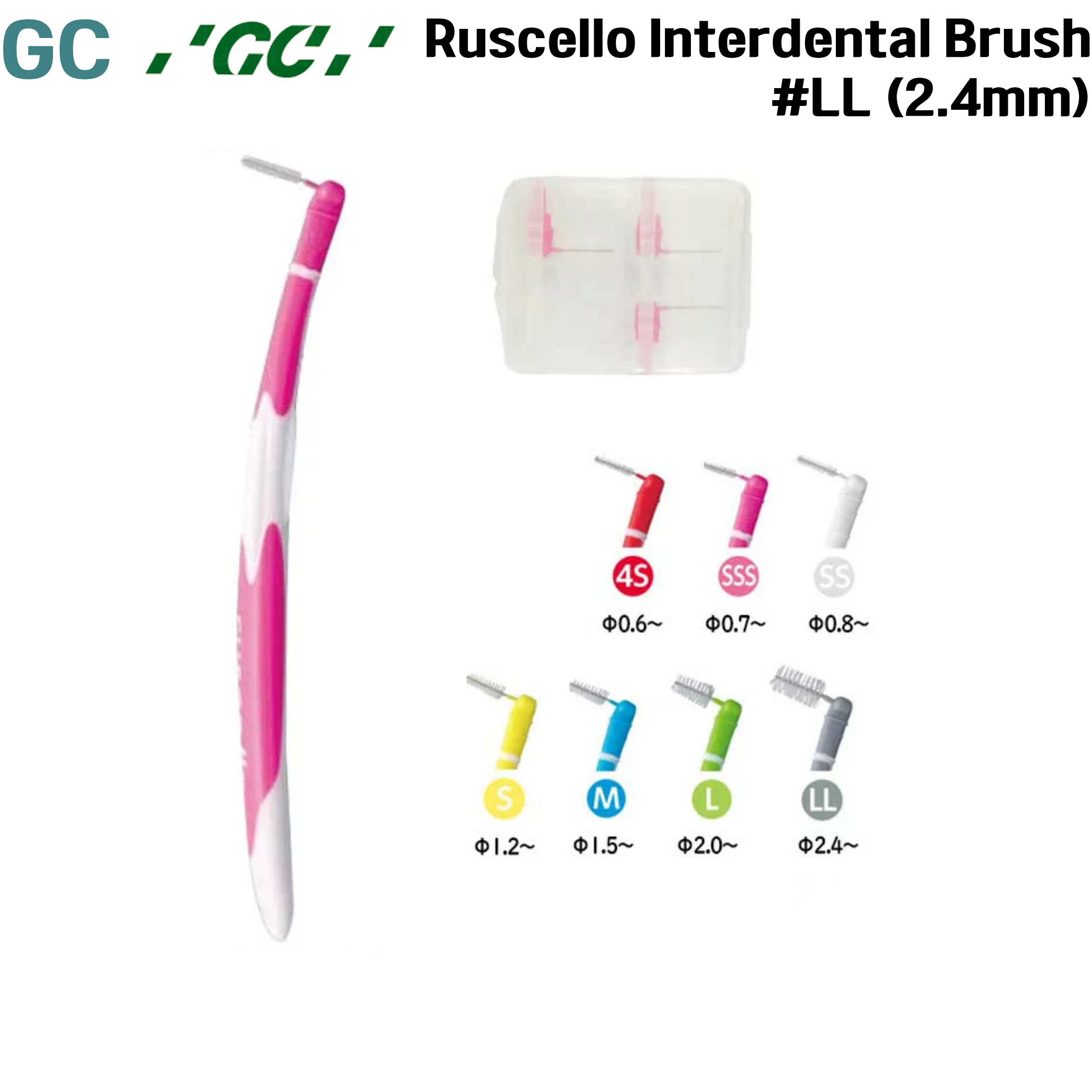 GC) Ruscello Interdental Brush #LL (2.4mm)