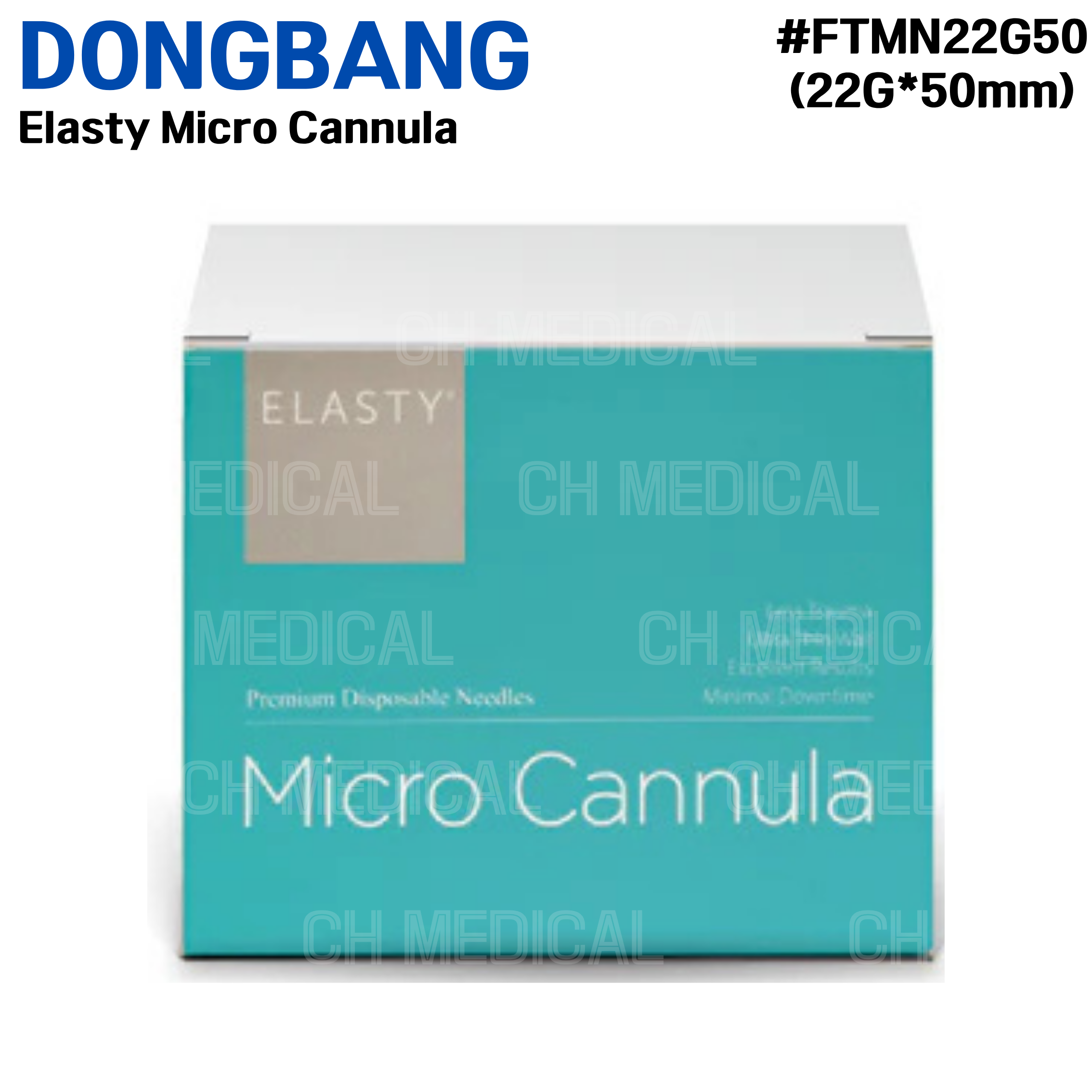DONGBANG) Elasty Micro Cannula #FTMN22G50 (22G*50mm)