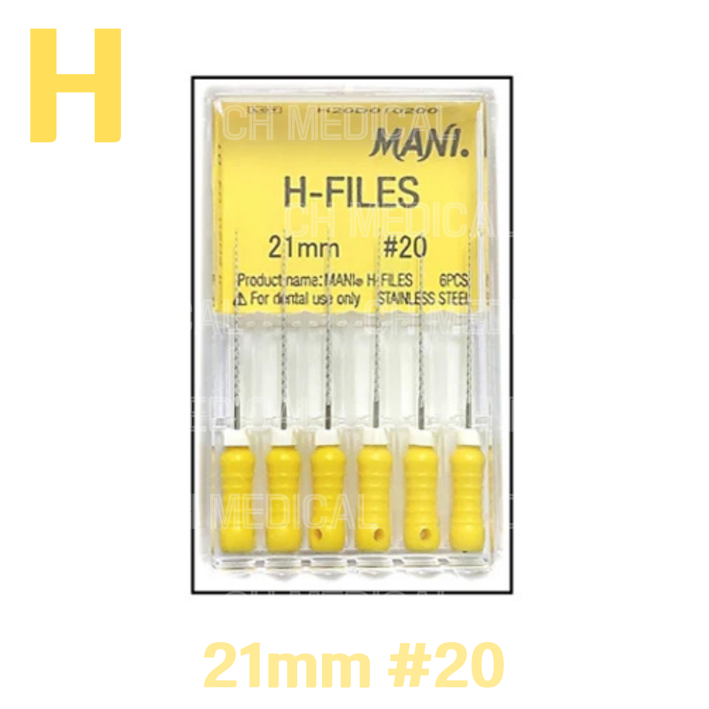 MANI) H-File 21mm #20 (6ea)