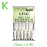MANI) K-File 25mm #45 (6ea)