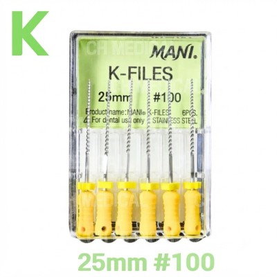 MANI) K-File 25mm #100 (6ea)