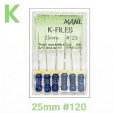 MANI) K-File 25mm #120 (6ea)