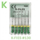 MANI) K-File 25mm #130 (6ea)