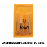 0016-0276 MANI) Barbed Broach (Red) #0 (72ea)