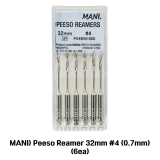 0016-0296 MANI) Peeso Reamer 32mm #4 (1.3mm) (6ea)