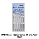 0016-0299 MANI) Peeso Reamer 32mm #1-6 (6ea)