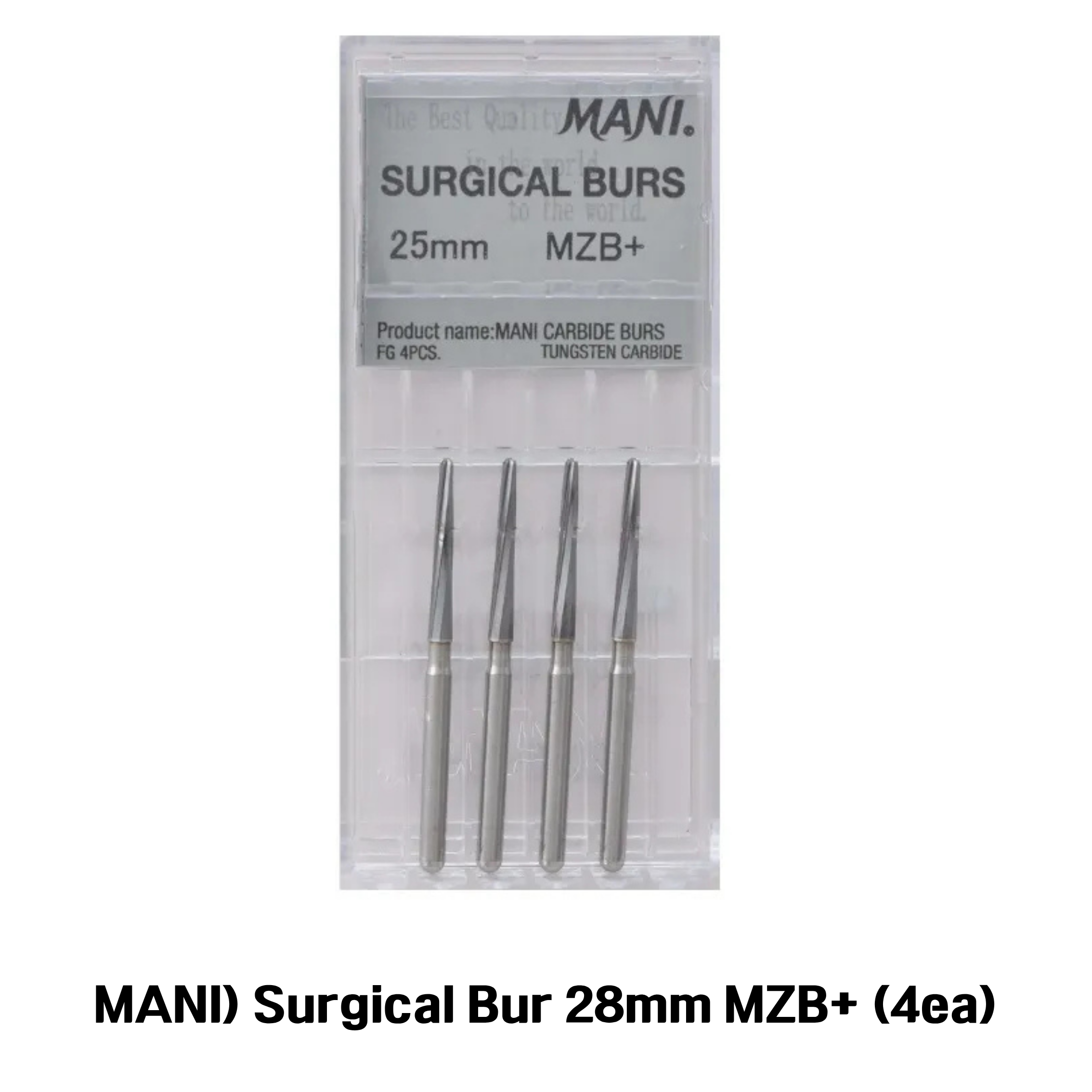 MANI) Surgical Bur 28mm MZB+ (4ea)