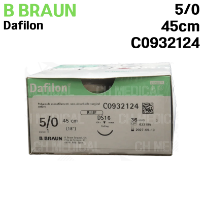 B.BRAUN) Dafilon 5/0 (16mm 3/8) #C0932124 (36unit)