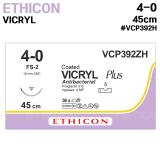 ETHICON) VICRYL 4/0 (19mm 3/8) 45cm #VCP392H (36unit)