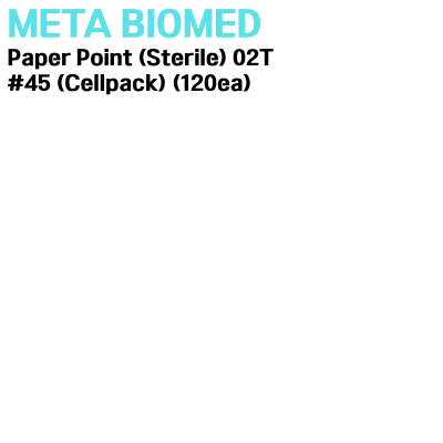 META) Paper Point (Sterile) 02T #45 (Cellpack) (120ea)