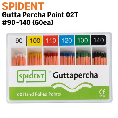 SPIDENT) Gutta Percha Point 02T #90~140 (120ea)
