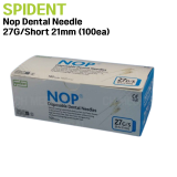 SPIDENT) Nop Dental Needle 27G/Short 21mm (100ea)